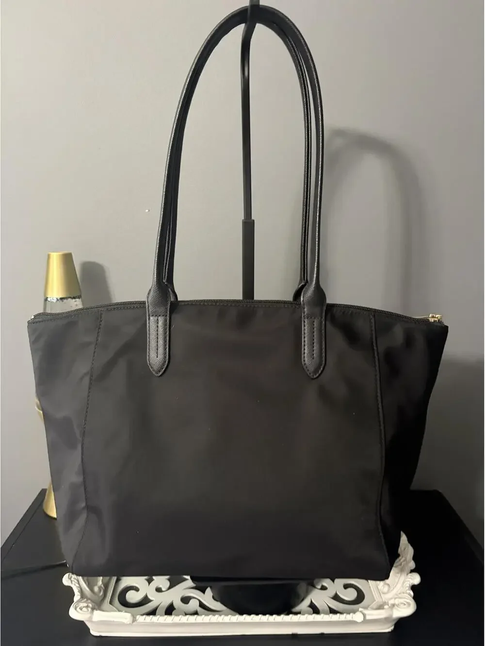Michael Kors Kelsey Large Black Nylon Tote Bag
